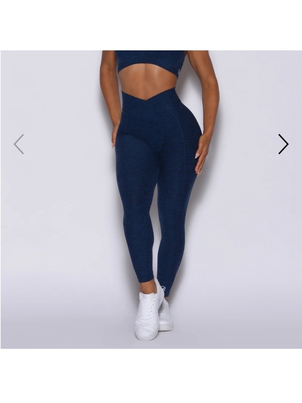 Bombshell Sportswear Navy V-Waist Seamless Leggings